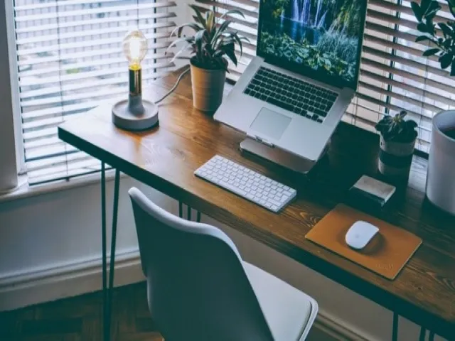 Home work station with computer