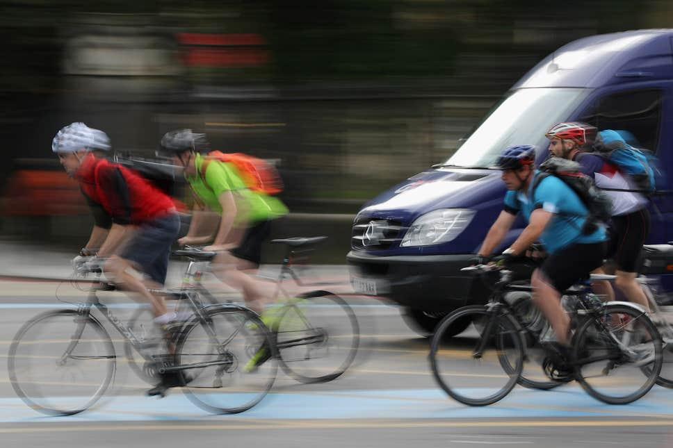 Bikes on Road