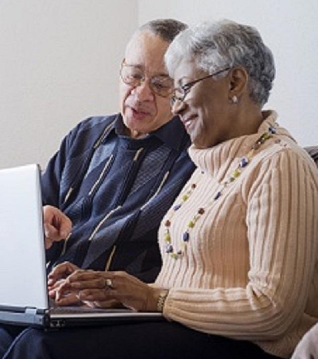 Couple at keyboard image