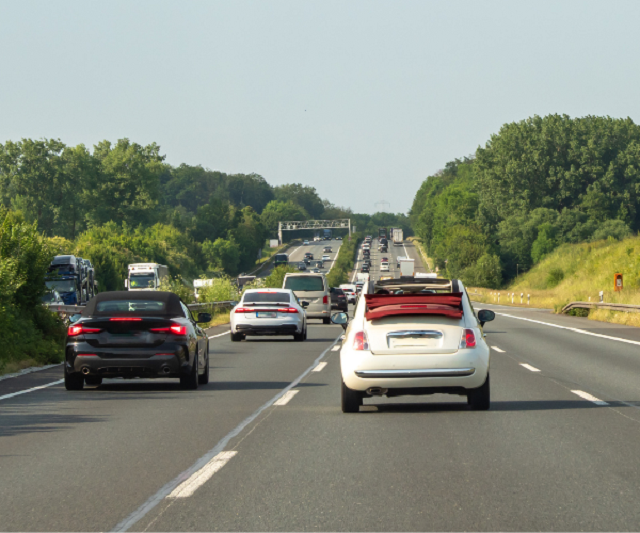 Vehicles on Motorway image. A call for more action on road safety